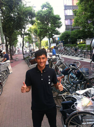 Công Vinh sắm xe đạp để vừa rèn luyện sức khỏe vừa có phương tiện di chuyển