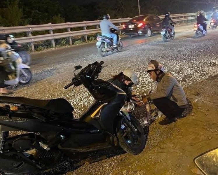 Một số người bị thương sau tai nạn.