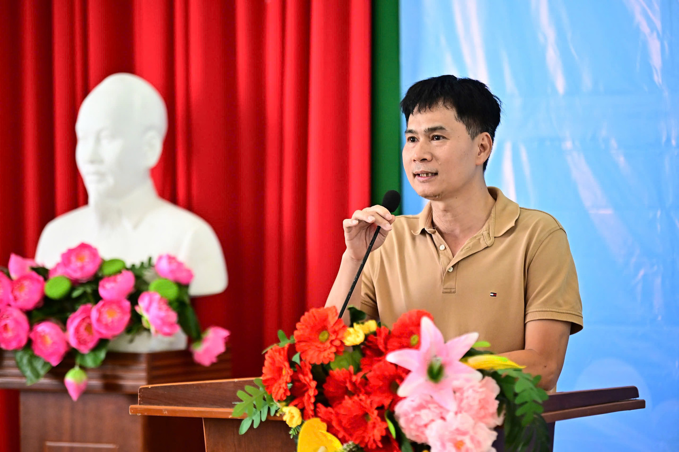 Nhà báo Lý Thành Tâm - Trưởng Cơ quan đại diện Báo Tiền Phong tại TPHCM - chia sẻ tại chương trình. Nhà báo Lý Thành Tâm - Trưởng Cơ quan đại diện Báo Tiền Phong tại TPHCM - chia sẻ tại chương trình.