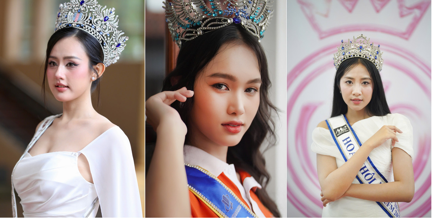 Từ trái qua: Võ Anh Thư, Nguyễn Thị Trúc Vi và Hà Trúc Linh Từ trái qua: Võ Anh Thư, Nguyễn Thị Trúc Vi và Hà Trúc Linh