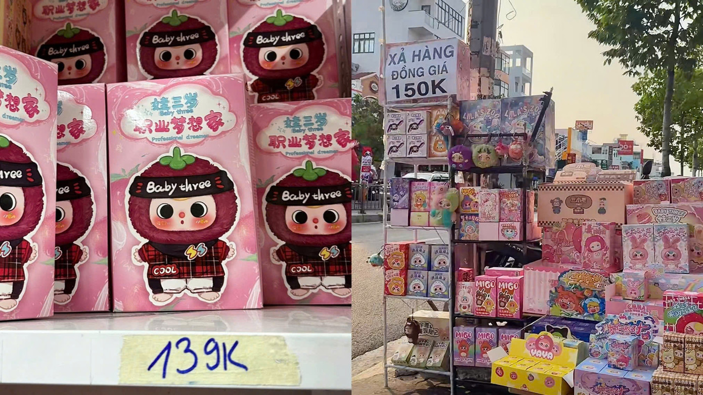 Giá baby three giảm mạnh so với thời gian trước