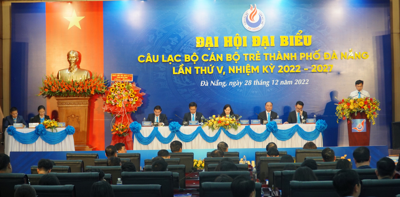 Toàn cảnh Đại hội đại biểu CLB Cán bộ trẻ TP. Đà Nẵng, nhiệm kỳ 2022 - 2027. Ảnh: Thái Lâm.