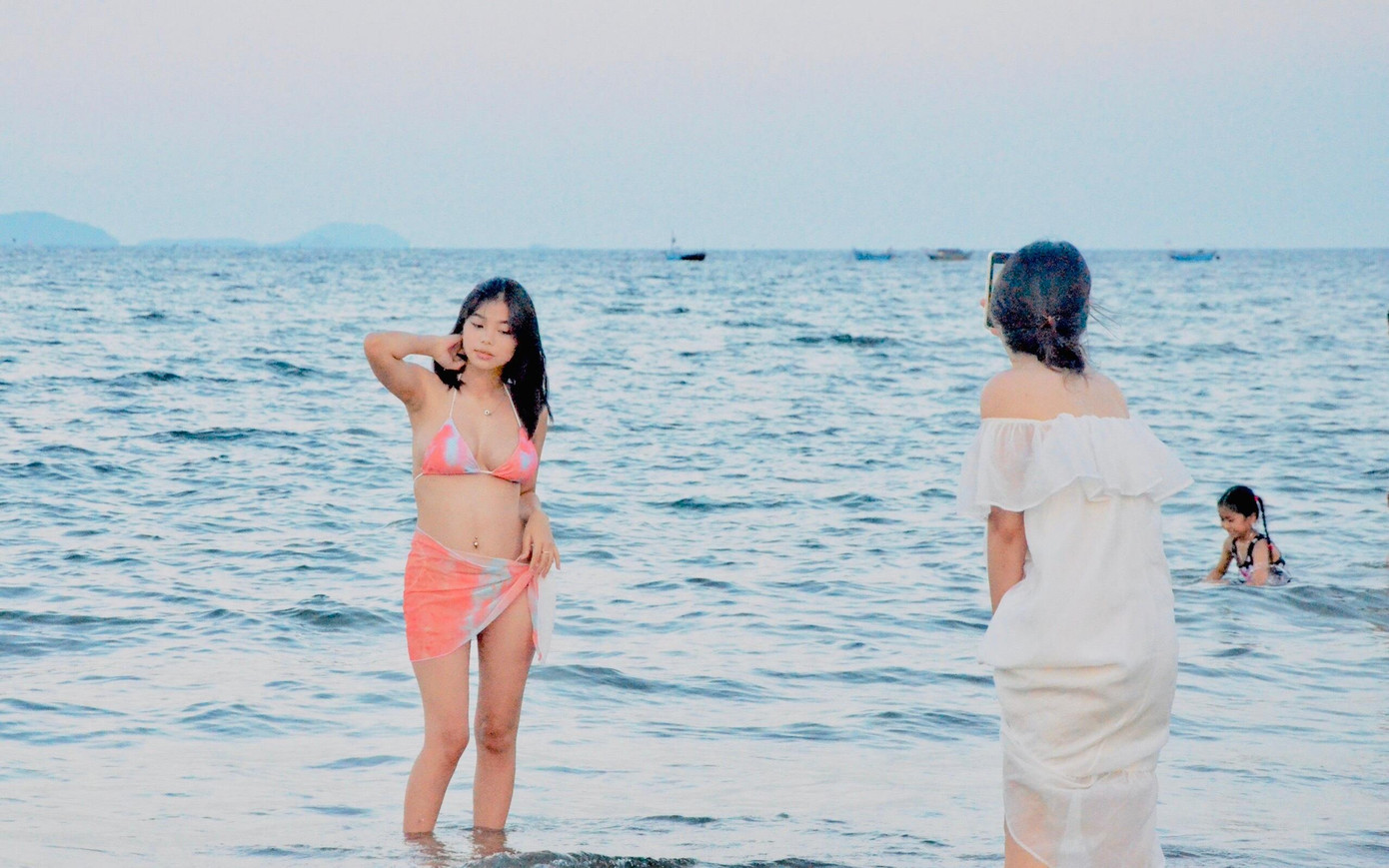 Check-in tại bãi biển Mỹ Khê.