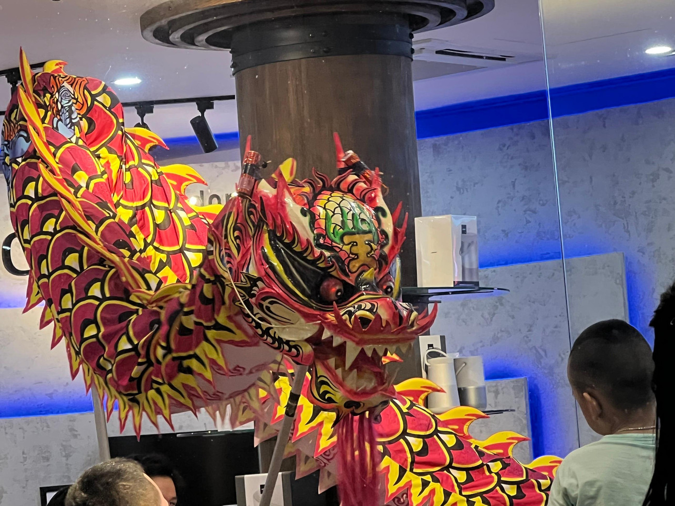 Trong buổi biểu diễn, đầu tiên là tiết mục của đội múa rồng gần 10 người, tiếp đến là đội múa lân trình diễn trên nhiều thể loại âm nhạc khác nhau để phô diễn kỹ năng. Trong buổi biểu diễn, đầu tiên là tiết mục của đội múa rồng gần 10 người, tiếp đến là đội múa lân trình diễn trên nhiều thể loại âm nhạc khác nhau để phô diễn kỹ năng.