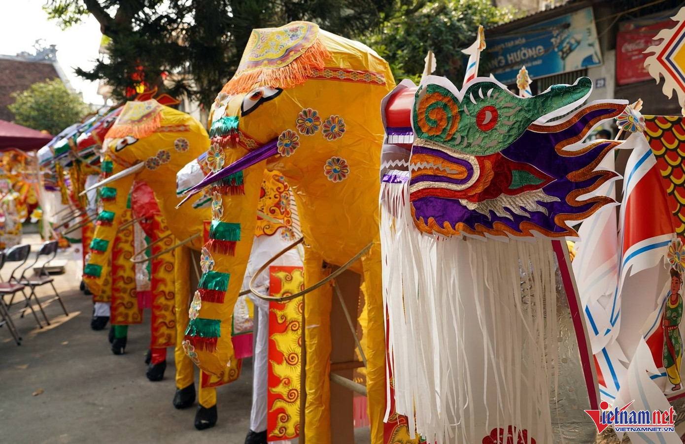 Phúc Am nay là một trong những thủ phủ vàng mã của miền Bắc, với các sản phẩm có độ tinh xảo cao. Ảnh: Thanh Hoa