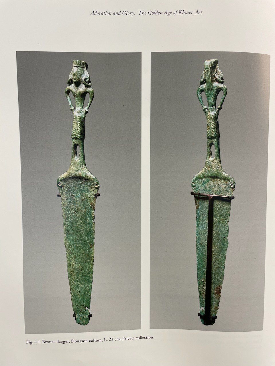 Dao găm đồng, cán hình người thuộc thời kỳ Văn hóa Đông Sơn nằm trong danh sách các hiện vật sẽ được hoàn trả về Việt Nam. Ảnh: Cục Di sản văn hóa.