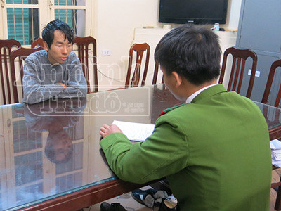 Đối tượng Nguyễn Văn Đạt tại cơ quan điều tra