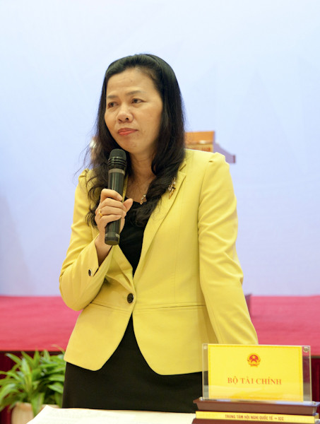 Thứ trưởng Bộ Tài chính Vũ Thị Mai. Ảnh: Công Khanh Bà Vũ Thị Mai