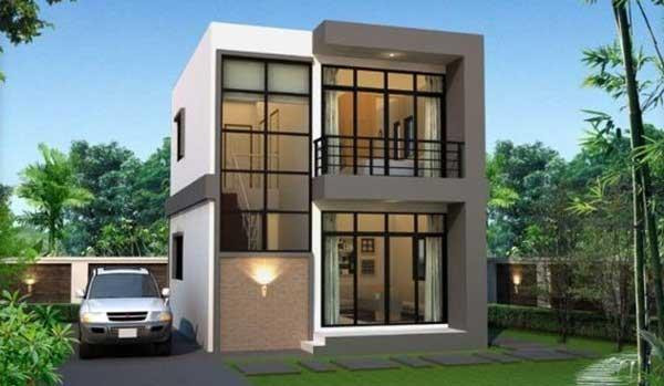 Ngôi nhà 2 tầng với vẻ ngoài kiểu dáng vuông vắn chữ nhật kết hợp với tông màu trắng, ghi café lạ mắt đầy cá tính. Ngôi nhà 2 tầng với vẻ ngoài kiểu dáng vuông vắn chữ nhật kết hợp với tông màu trắng, ghi café lạ mắt đầy cá tính.