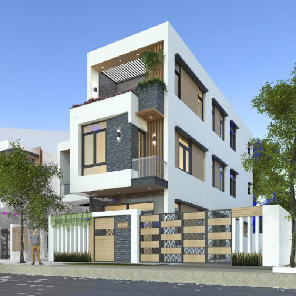 Không gian xanh được bố trí xuyên suốt khắp các tầng, từ trong ra ngoài ngôi nhà, vừa tạo được điểm nhấn, vừa làm nên không gian để thư giãn nghỉ ngơi cho chính gia chủ.