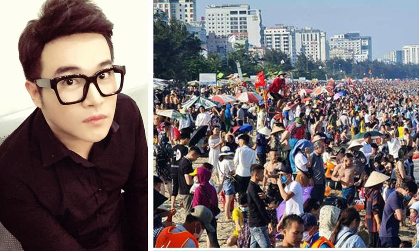 Ca sĩ Minh Quân ngán ngẩm trước cảnh tượng hàng nghìn người đổ về biển Vũng Tàu. “Cấm tụ tập đông người, cấm vũ trường, quán bar, hát karaoke ....nhưng sau khi từng đây đi tắm biển trở về, thì liệu có còn ok không nhỉ? Bài học nhãn tiền của Ấn Độ vẫn còn nguyên vẹn đó. Cả nhà giữ mình và thực hiện nghiêm chỉnh thông điệp 5K của Bộ y tế nhé”.