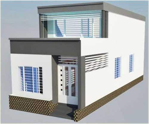 Đây là mẫu nhà cấp 4 giá 100 triệu được thiết kế mái bằng lợp tôn giúp tiết kiệm được một khoản chi phí đáng kể, thời gian thi công nhanh, chức năng sử dụng thoải mái. Đối với những gia đình có diện tích đất hẹp và sâu thì đây sẽ là lựa chọn tối ưu. Căn nhà trở nên nổi bật nhờ vào cách thiết kế cửa kính, phần gác lửng bằng cửa kính tận dụng ánh sáng tự nhiên. Đây là mẫu nhà cấp 4 giá 100 triệu được thiết kế mái bằng lợp tôn giúp tiết kiệm được một khoản chi phí đáng kể, thời gian thi công nhanh, chức năng sử dụng thoải mái. Đối với những gia đình có diện tích đất hẹp và sâu thì đây sẽ là lựa chọn tối ưu. Căn nhà trở nên nổi bật nhờ vào cách thiết kế cửa kính, phần gác lửng bằng cửa kính tận dụng ánh sáng tự nhiên.