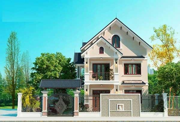 Với thiết kế mái xếp tầng kết hợp tông hồng pastel dịu nhẹ và ấm áp, căn nhà toát lên vẻ thơ mộng và đáng yêu, xong vẫn vững chãi và mạnh mẽ.