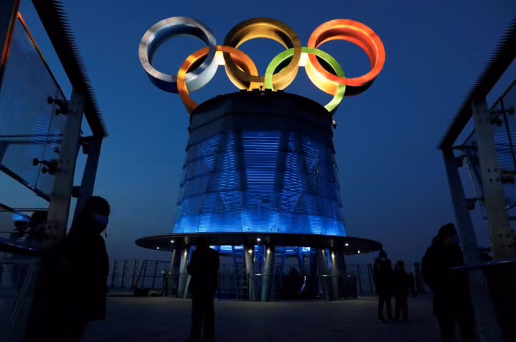 Biểu tượng của Olympic ở Bắc Kinh. (Ảnh: Reuters)