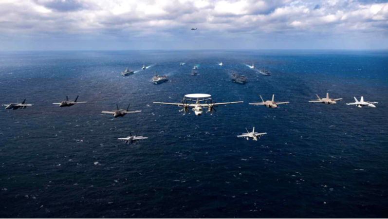 Mỹ và Nhật Bản đang triển khai một cuộc tập trận quy mô lớn ở khu vực gần Philippines. (Ảnh: US Navy) Mỹ và Nhật Bản đang triển khai một cuộc tập trận quy mô lớn ở khu vực gần Philippines. (Ảnh: US Navy)