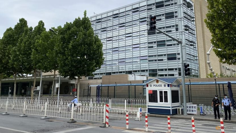 Đại sứ quán Mỹ ở Bắc Kinh. (Ảnh: Reuters) Đại sứ quán Mỹ ở Bắc Kinh. (Ảnh: Reuters)