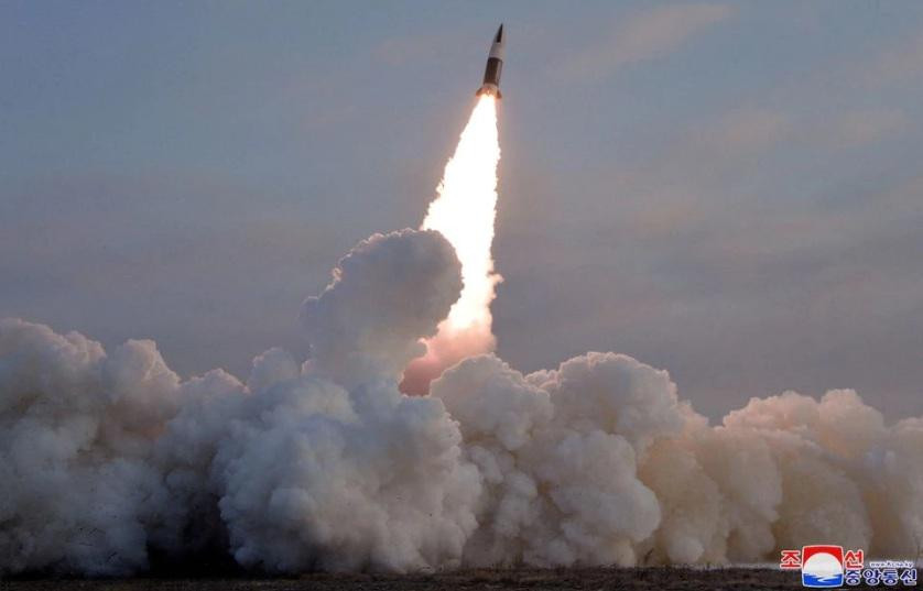 Bức ảnh thử tên lửa được Triều Tiên công bố ngày 17/1. (Ảnh: KCNA) Bức ảnh thử tên lửa được Triều Tiên công bố ngày 17/1. (Ảnh: KCNA)