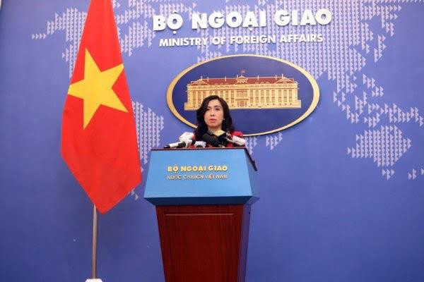 Người phát ngôn Bộ Ngoại giao Lê Thị Thu Hằng. (Ảnh: Hải Phạm)