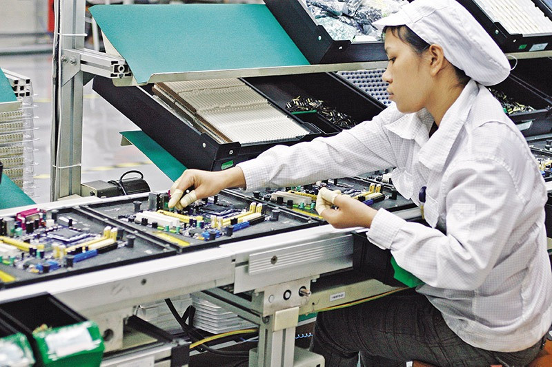 Một số tập đoàn điện tử - công nghệ của Đài Loan, như Foxconn, Compal… đã xuất hiện tại Việt Nam từ những năm 2007. Ảnh: Đức Thanh