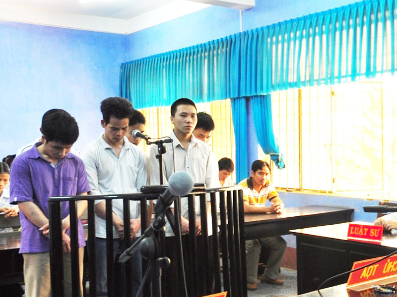  Các bị cáo tại phiên tòa phúc thẩm. Ảnh: V.T