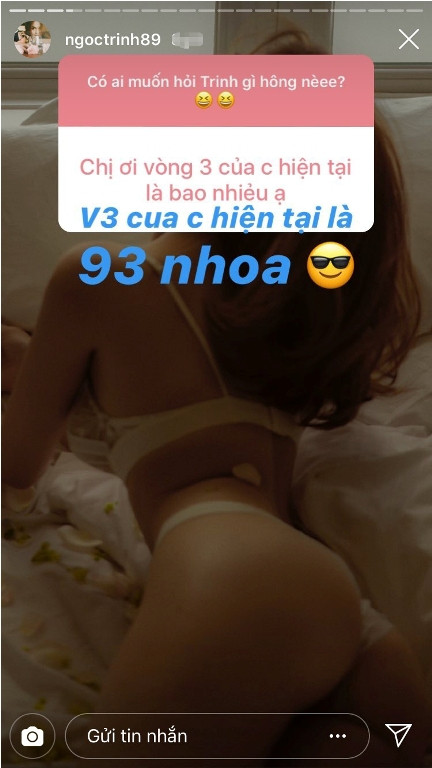 Khẳng định không dao kéo, Ngọc Trinh công khai số đo 3 vòng ảnh 5