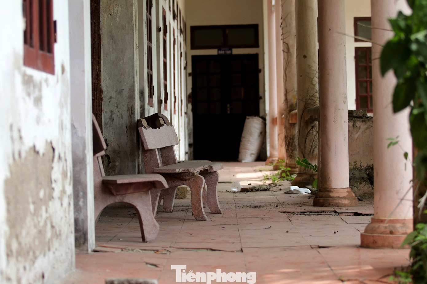 Các hạng mục tại công trình hư hỏng, xuống cấp, cỏ mọc um tùm.