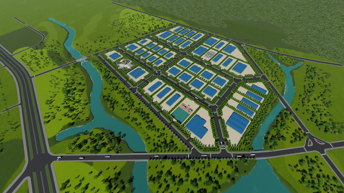 Dự án đầu tư hạ tầng kỹ thuật Cụm công nghiệp Cổng Khánh 1 ở phường Đậu Liêu (thị xã Hồng Lĩnh) do Công ty CP đầu tư IDI (TP Hà Tĩnh) được UBND tỉnh phê duyệt chủ trương đầu tư năm 2019. Dự án được triển khai trên quy mô diện tích 45ha với tổng mức đầu tư dự kiến trên 255 tỷ đồng. Trong hình là phối cảnh dự án.