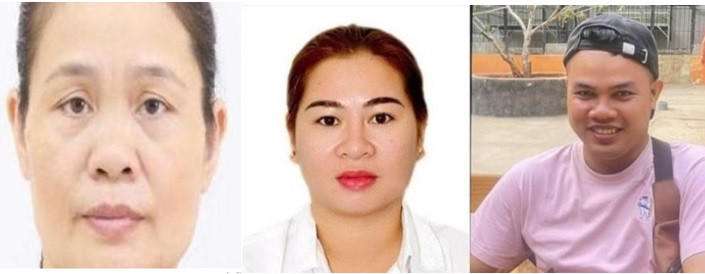 Ba đối tượng Khuyên, Hằng, Khánh.