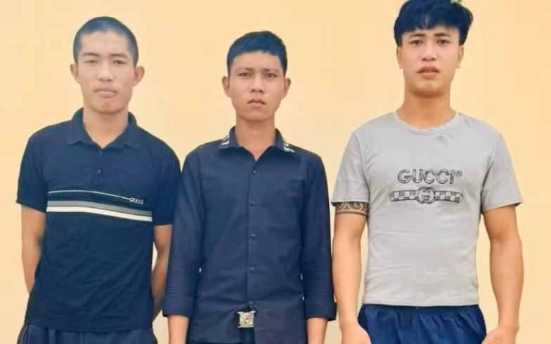 Các đối tượng tại cơ quan điều tra.