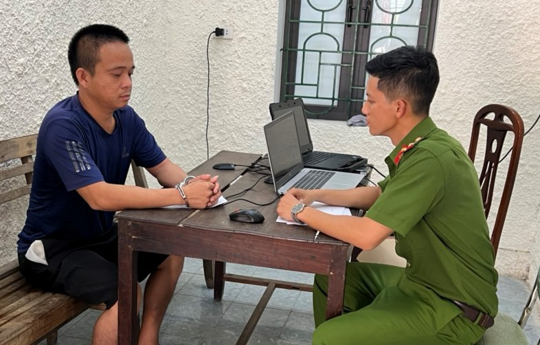 Trần Văn Thọ tại cơ quan điều tra.