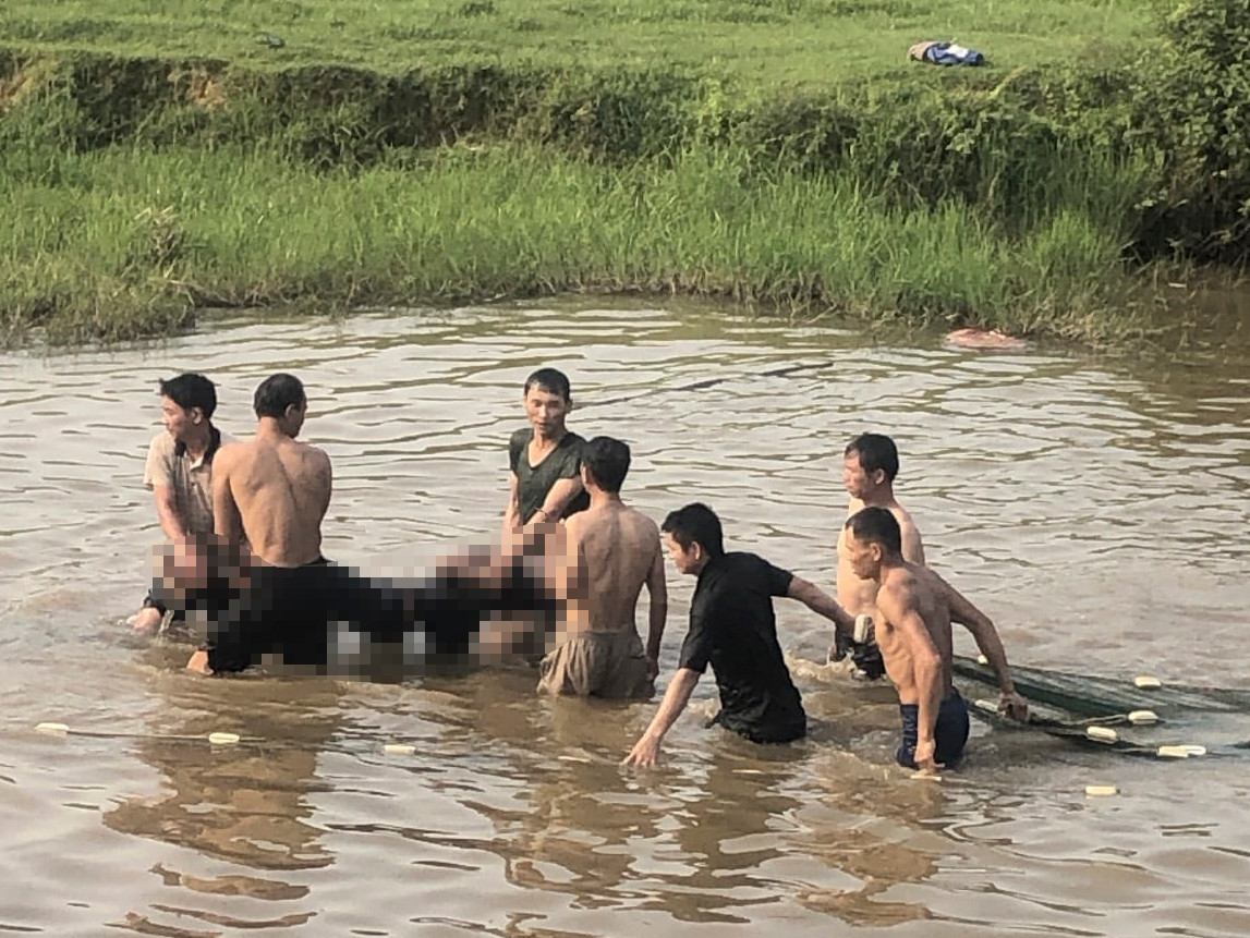 Khu vực nạn nhân gặp nạn.