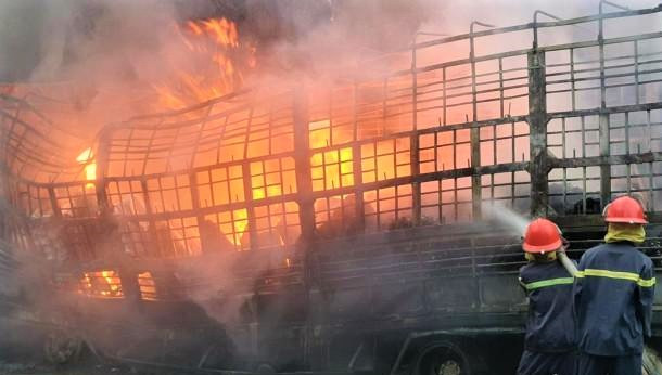 Hiện trường đám cháy