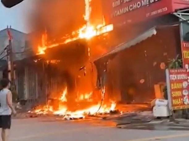 Hiện trường vụ cháy.