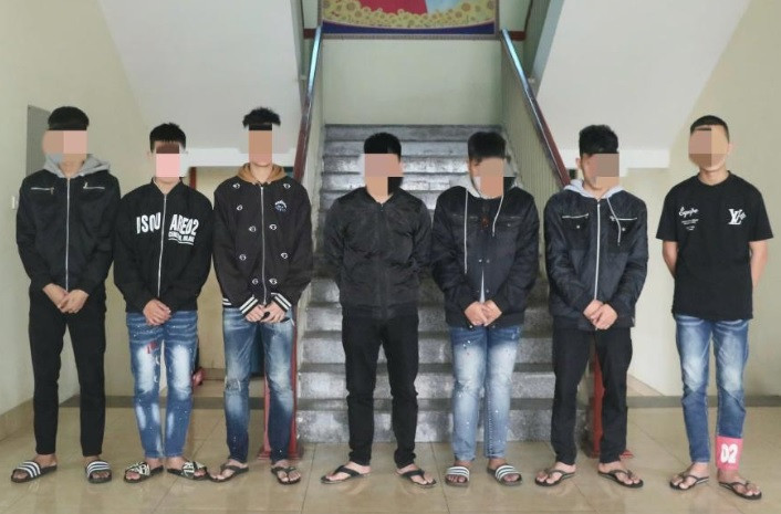 Nhóm thanh thiếu niên bị khởi tố. Nhóm thanh thiếu niên bị khởi tố.