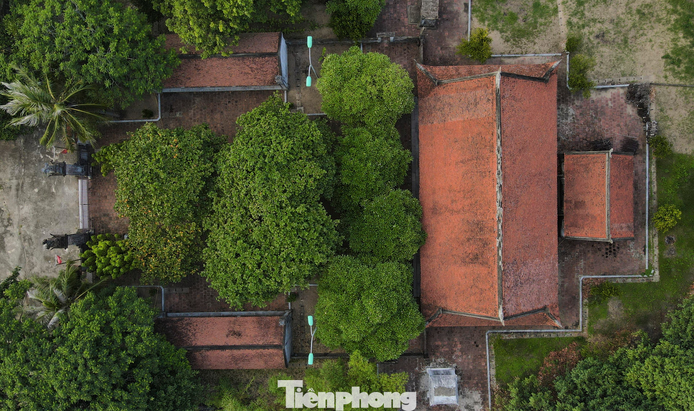 Đình ngoảnh mặt hướng Tây, trước mặt là sông Lam. Công trình được xây dựng với kiến trúc kiểu chữ Nhị (chữ Hán), gồm 2 tòa chính là Nội Tẩm và Bái Đường. Hai đầu là gác chuông, gác trống.