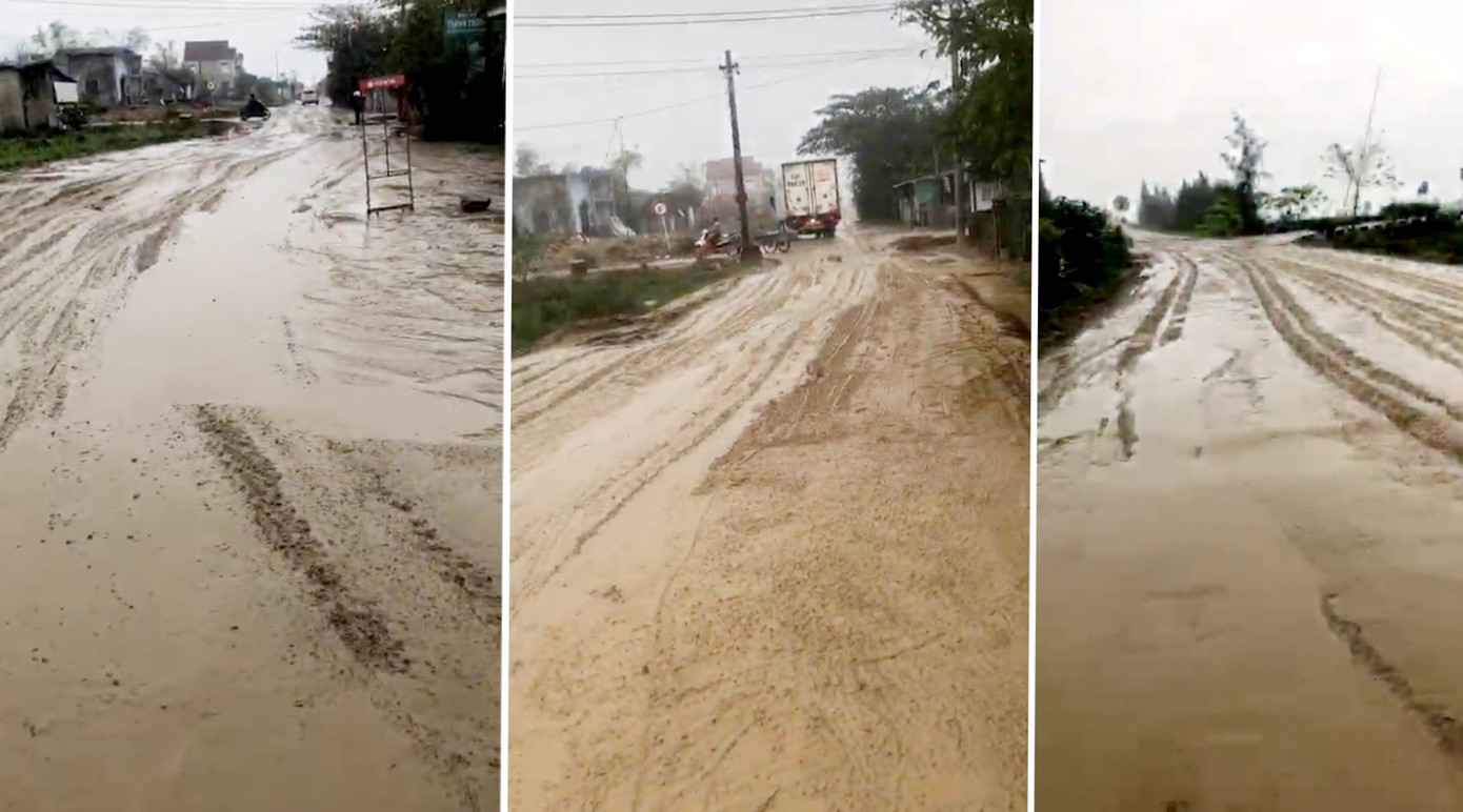 “Mùa nắng bụi bặm, phủ kín, ngày mưa lại lầy lội, thành vũng sình nước, trơn trượt rất nguy hiểm. Tuyến đường lớn mà xấu hơn cả đường thôn, chúng tôi nhiều lần kiến nghị để sửa chữa, nâng cấp tuyến đường nhưng đến nay vẫn nhếch nhác”, bà Võ Thị Loan (53 tuổi, thôn Tân Thắng, xã Kỳ Ninh) cho hay. Trong hình là cảnh nhếch nhác, xuống cấp trên tuyến, từng nhiều vụ tai nạn xảy ra. “Mùa nắng bụi bặm, phủ kín, ngày mưa lại lầy lội, thành vũng sình nước, trơn trượt rất nguy hiểm. Tuyến đường lớn mà xấu hơn cả đường thôn, chúng tôi nhiều lần kiến nghị để sửa chữa, nâng cấp tuyến đường nhưng đến nay vẫn nhếch nhác”, bà Võ Thị Loan (53 tuổi, thôn Tân Thắng, xã Kỳ Ninh) cho hay. Trong hình là cảnh nhếch nhác, xuống cấp trên tuyến, từng nhiều vụ tai nạn xảy ra.