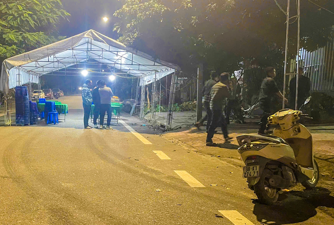 Khu vực nhà anh H.V.P, nơi xảy ra vụ việc.