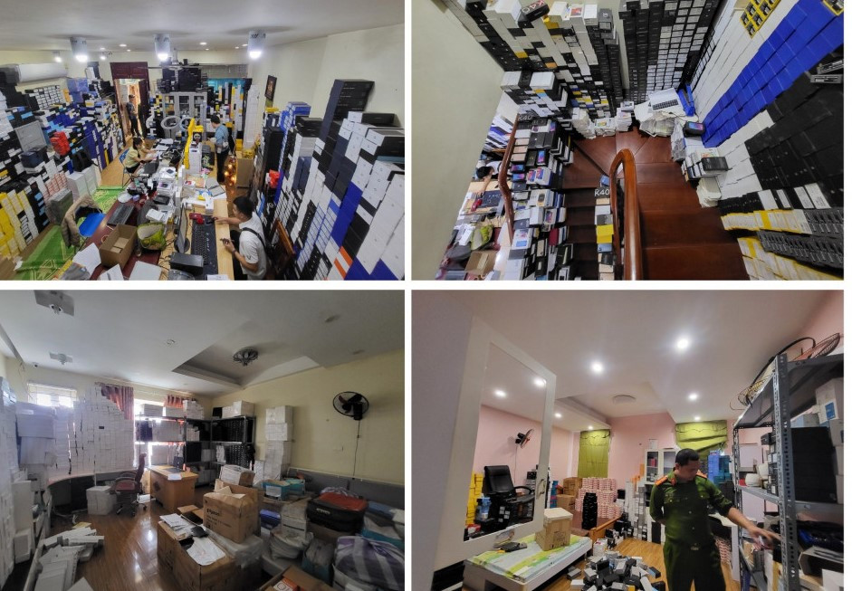 Hàng nghìn linh kiện, sản phẩm giả bị bán trong đường dây. Hàng nghìn linh kiện, sản phẩm giả bị bán trong đường dây.