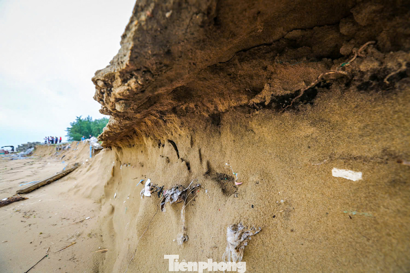 Để đối phó với tình trạng sạt lở bờ biển, bảo vệ đê, UBND huyện Nghi Xuân đã xây dựng công trình chống sạt lở bờ biển dài hơn 1,4 km, tổng kinh phí xây dựng gần 15 tỷ đồng. Tuy nhiên, đợt mưa bão số 4 vừa qua đã làm đoạn kè biển qua thôn Tân Ninh Châu và Hội Tiến (xã Xuân Hội) bị sạt lở nghiêm trọng, nhiều hộ phía bên trong đê sống trong thấp thỏm, lo lắng.