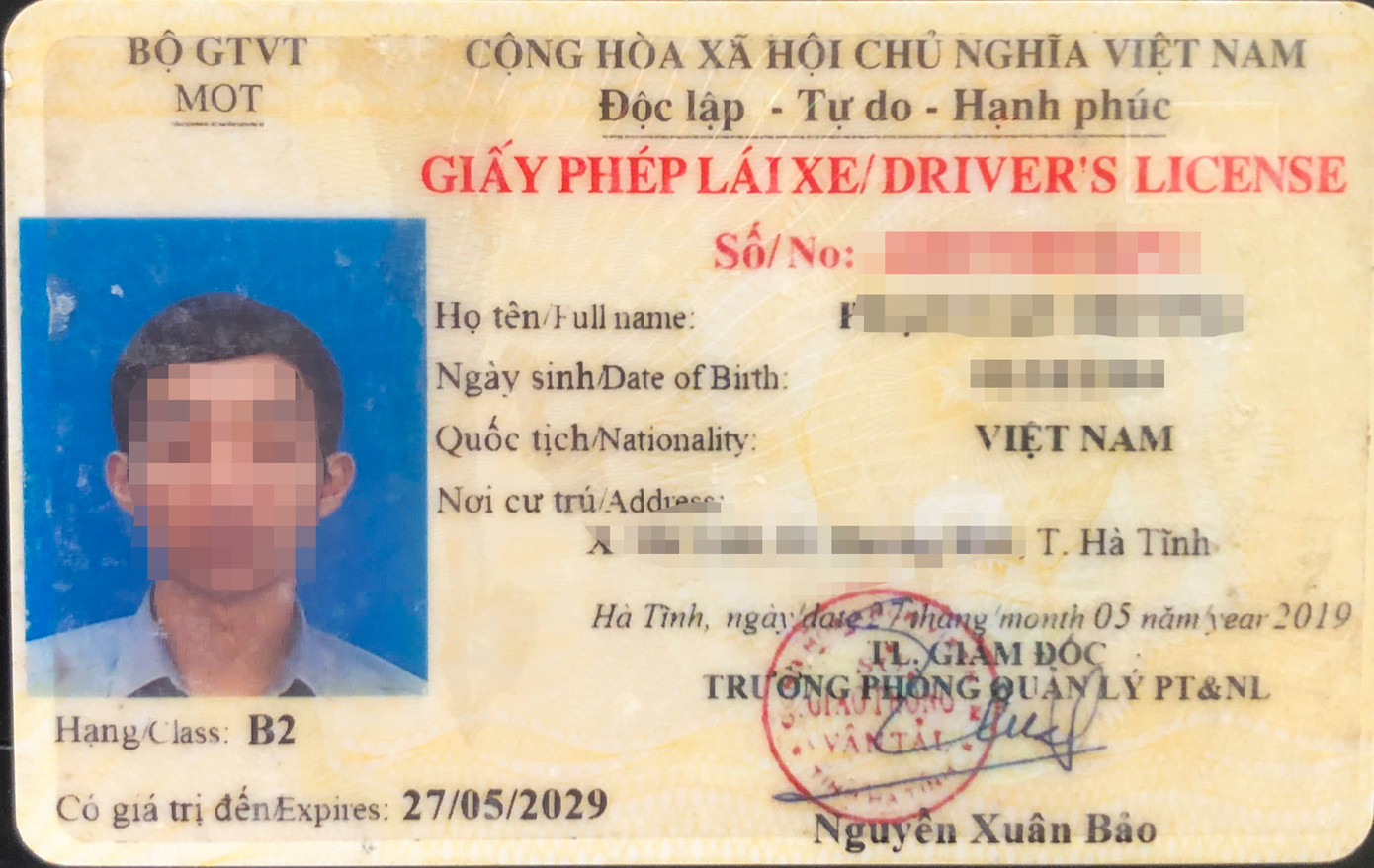 Việc cấp đổi giấy phép lái xe ở Sở GTVT Hà Tĩnh đang bị lỗi phần mềm.