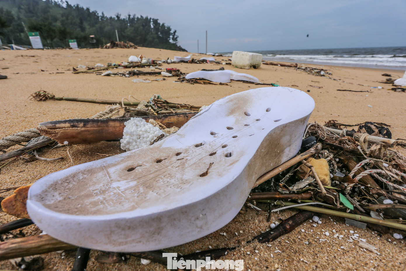 Đại diện BQL Khu du lịch Thiên Cầm cho biết, vào mùa mưa, lượng rác đại dương bị sóng đánh trôi dạt vào bãi tắm. Địa phương đã lên kế hoạch thu dọn song không xuể vì cứ triều cường lên, sóng lớn lại kéo rác từ biển vào. Đơn vị đã trao đổi với chính quyền địa phương và Huyện đoàn Cẩm Xuyên chờ thời tiết ổn định để thu gom.
