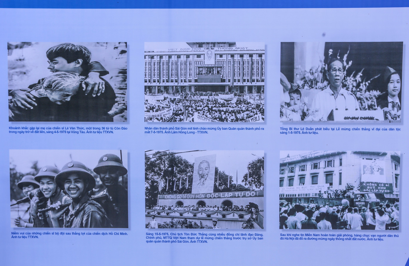 130 hình ảnh tư liệu được trưng bày trong Khu di tích lịch sử quốc gia đặc biệt Ngã ba Đồng Lộc ở thị trấn Đồng Lộc, huyện Can Lộc (Hà Tĩnh).