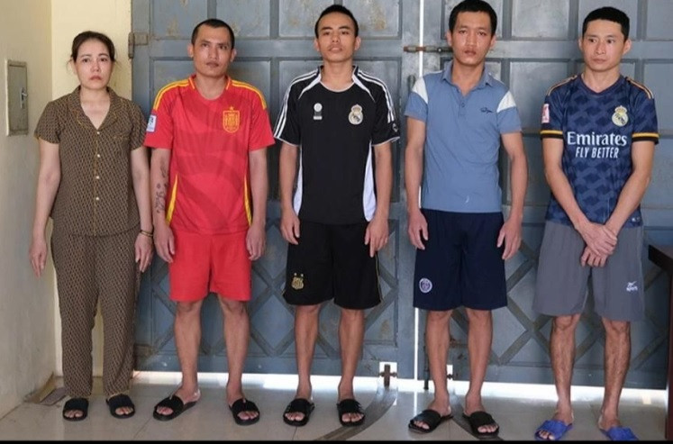 5 đối tượng bị bắt giữ.