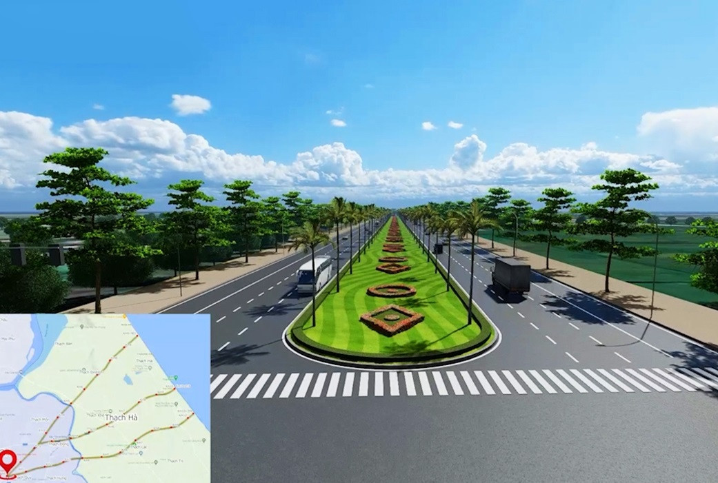 Theo thiết kế, đường có bề rộng nền đường 70m; bề rộng mặt đường 21m; bề rộng vỉa hè 10m và các thiết kế; bề rộng dải cây xanh hai bên vỉa hè 9m; bề rộng dải phân cách giữa 30m.