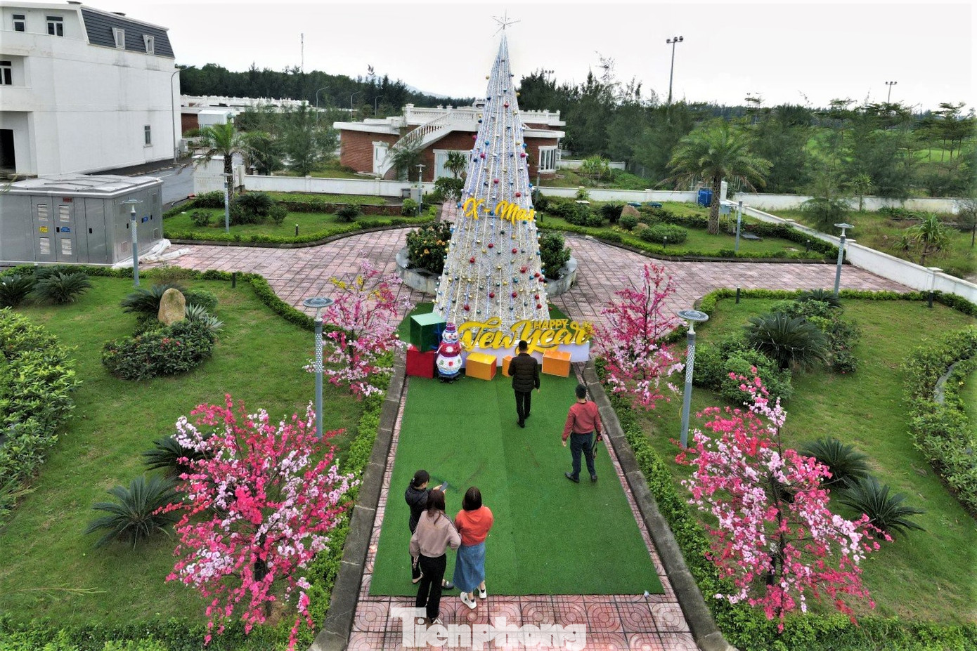 Những ngày qua, cây thông Noel độc đáo chào đón Giáng sinh được tạo nên từ vỏ sò ở xã Xuân Thành, huyện Nghi Xuân (Hà Tĩnh) thu hút nhiều người tới chiêm ngưỡng.