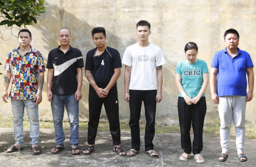 6 bị can bị bắt.