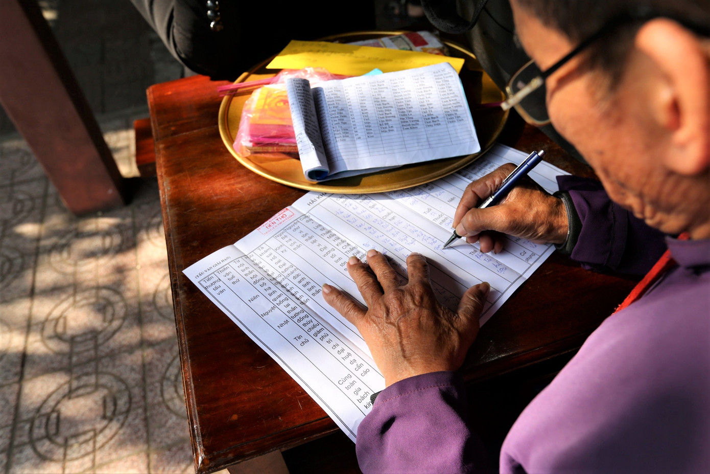 Việc làm lễ trong đền phải nhờ các thầy cúng. “Tiền công” cho thầy mỗi lần làm lễ phụ thuộc vào lòng thành của gia chủ.