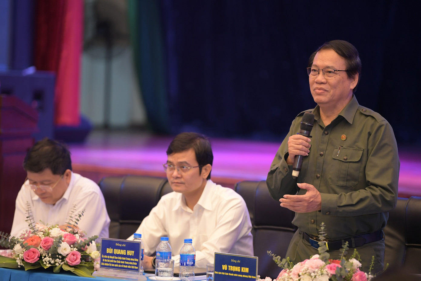 Đồng chí Vũ Trọng Kim - Chủ tịch Hội cựu Thanh niên xung phong Việt Nam. Ảnh: Dương Triều