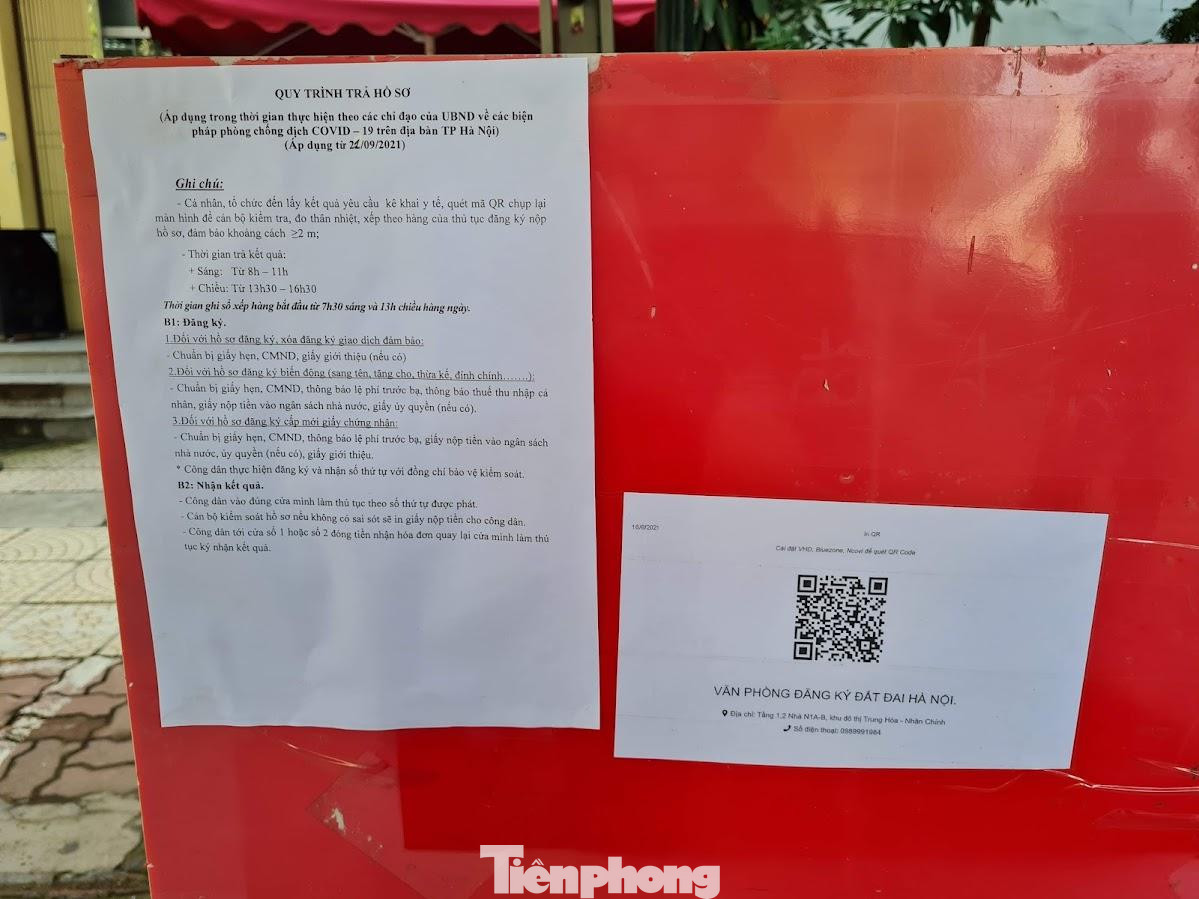 Quy trình tiếp nhận và trả hồ sơ áp dụng từ ngày 21/9 trong thời gian thực hiện theo các chỉ đạo của UBND TP Hà Nội về các biện pháp phòng chống dịch COVID-19 trên địa bàn Thành phố.