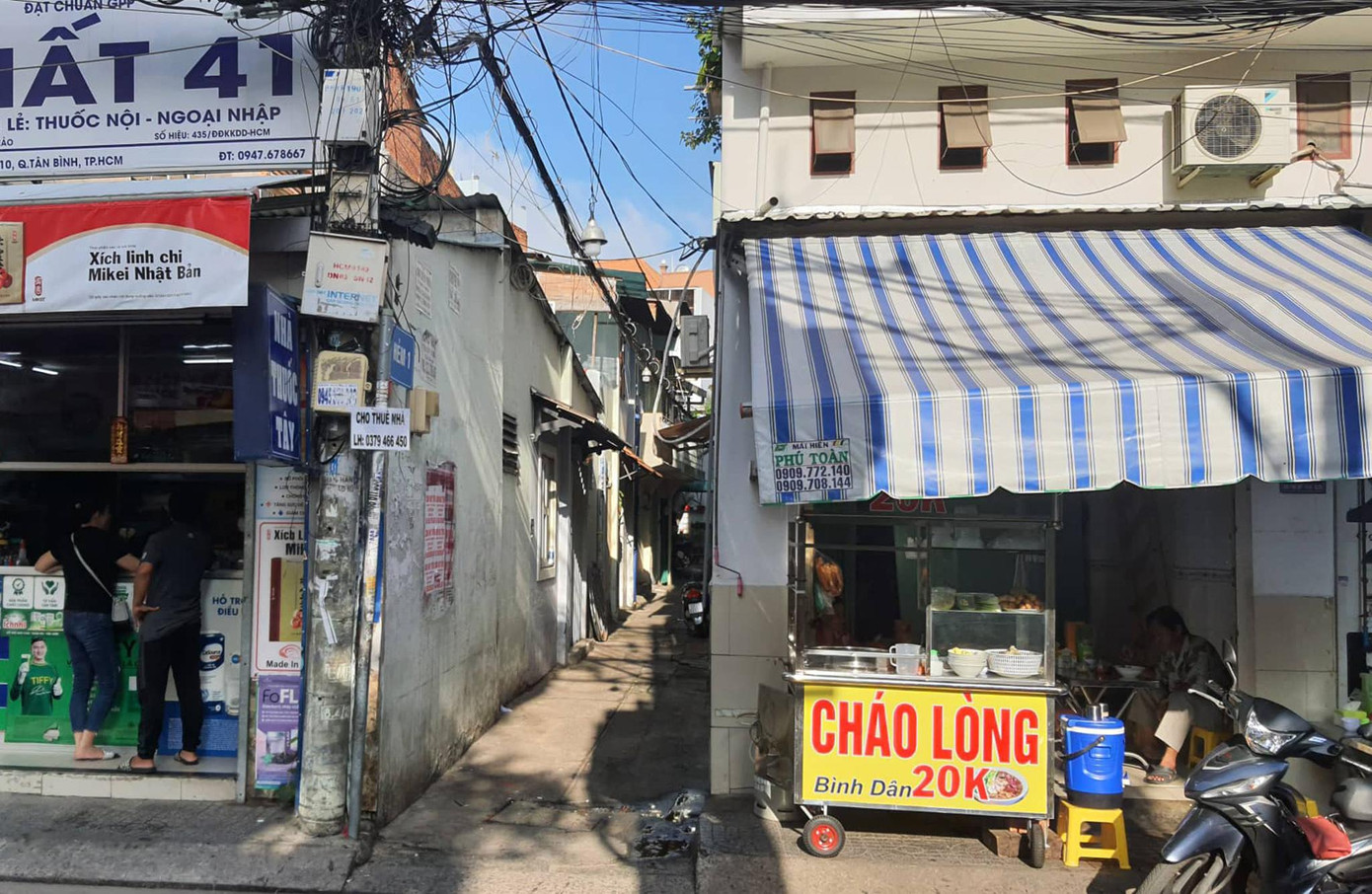 Con hẻm nơi xảy ra vụ việc.